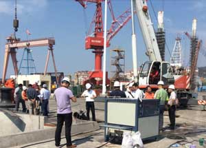 海事救援裝備交接現(xiàn)場演練